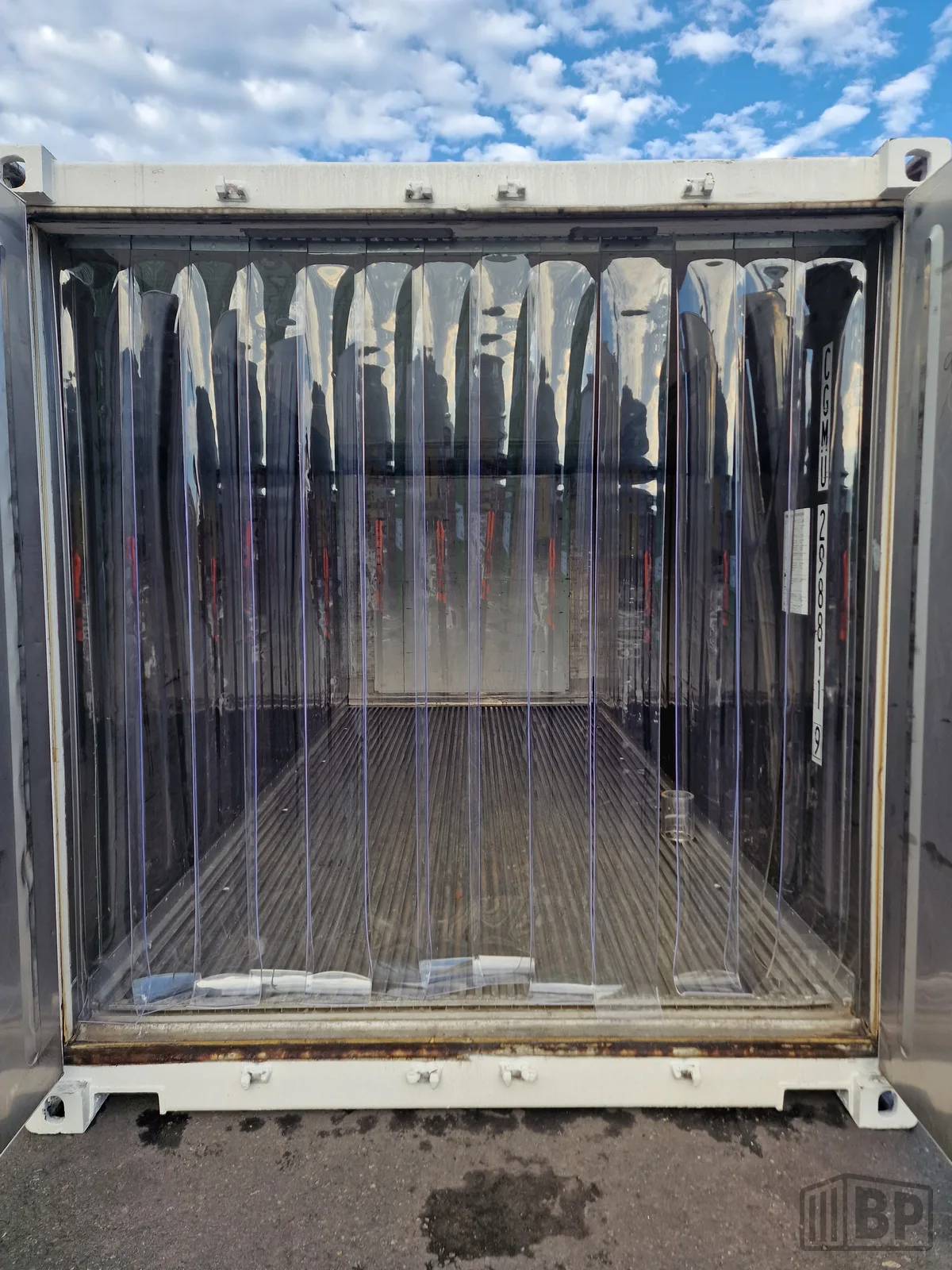 PVC Lamellenvorhang für 20RE Kühlcontainer – 2.25 m breit