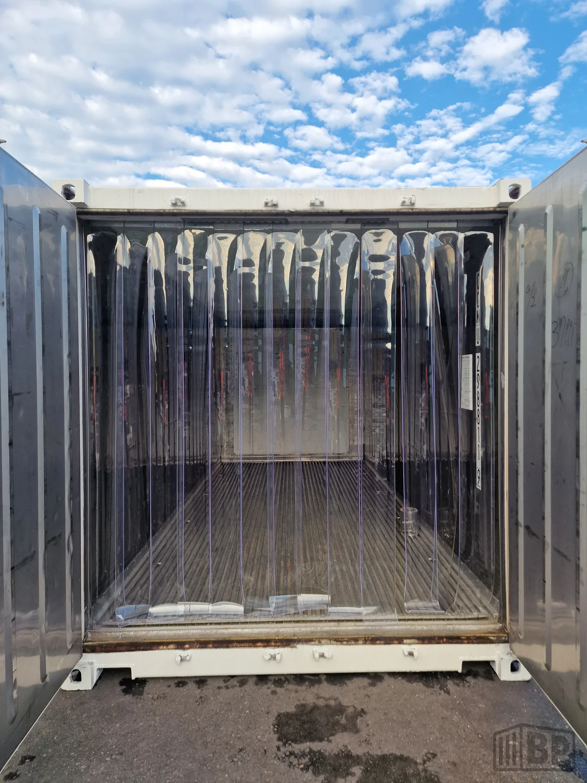 PVC Lamellenvorhang für 40HR Kühlcontainer – 2.25 m breit