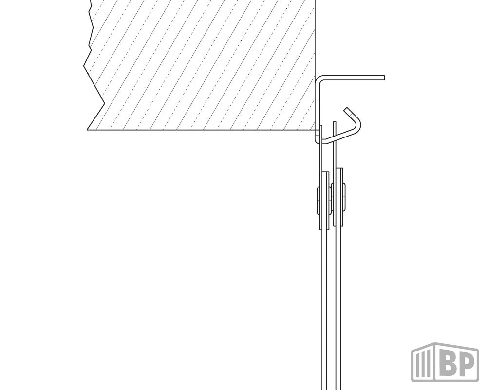 PVC Lamellenvorhang für 40HR Kühlcontainer – 2.25 m breit